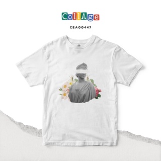 เสื้อยืดพิมพ์ลายCollage Rhea II รหัส CEA00447 สีขาว #เสื้อยืด #Collage #SHOPTER