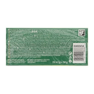 Twinings Pure Green Tea ทไวนิงส์ ชาเขียว เพียว กรีนที ชนิดซอง 2 กรัม แพ็ค 25 ซอง