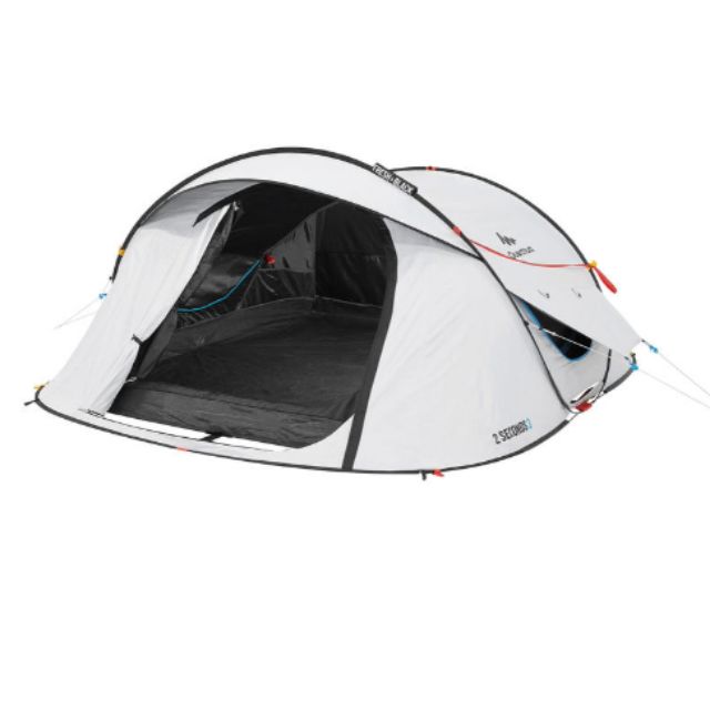 QUECHUA เต็นท์ตั้งแคมป์รุ่น 2 SECONDS 3 FRESH&BLACK สำหรับ 3 คน แท้💯%