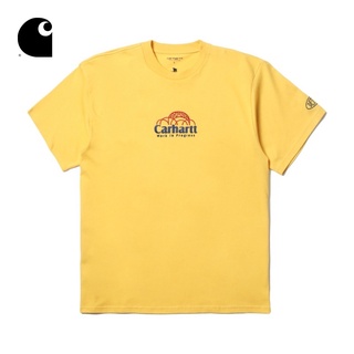 เสื้อยืดแขนสั้น พิมพ์ลายโลโก้ตัวอักษร Carhartt WIP สําหรับผู้ชาย S-5XL