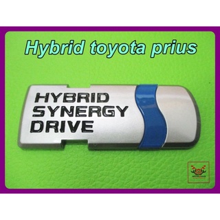 TOYOTA  PRIUS HYBRID  LOGO "ALUMINIUM" PLATE // โลโก้ โตโยต้า ไฮบริด เพจงานอลูมิเนียม พรีอุส (1 ชิ้น) สินค้าคุณภาพดี