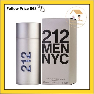 【100%แท้/พร้อมส่ง】Carolina Herrera 212 Men NYC EDT Perfume 100ml