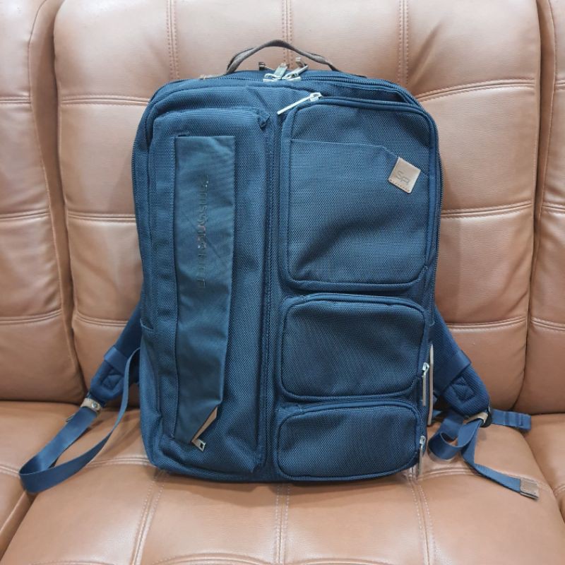 กระเป๋าเป้มือสอง Samsonite สีน้ำเงิน ช่องเยอะสภาพพอใช้