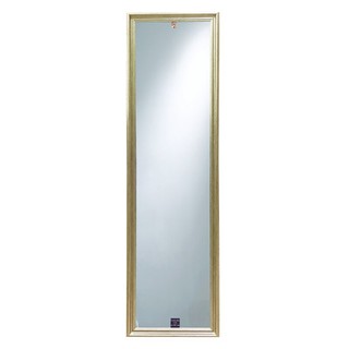  กระจกกรอบพลาสติก ทรงสี่เหลี่ยม รุ่น KS-3765 ขนาด 35 x 127 ซม. สีทอง plastic mirror frame Square Shape Model KS-3765 Siz