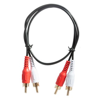 สายเคเบิล 2RCA TO 2RCA ยาว 50CM. ยี่ห้อ MACNUS รุ่น HC1202-0.5M. สายกลม ซองซิป