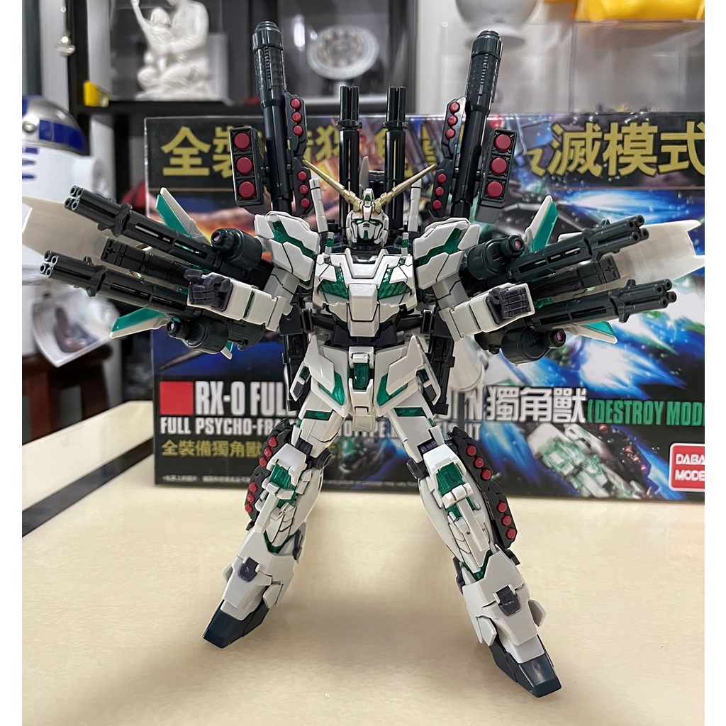 Gundam HGUC 1/144 (178) Full Armor Unicorn (Full Psycho-Frame) Daban ประกอบแล้ว #gunpla #พร้อมส่ง