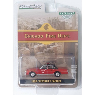 Greenlight 1/64 Exclusive Chicago Fire Dept 1990 Chevrolet Caprice 30243