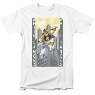 เสื้อยืดคอกลมGILDAN เสื้อยืด ผ้าฝ้าย พิมพ์ลาย Power Rangers Ranger novelly Deco Or White ขนาดใหญ่ สําหรับผู้ชาย XQผ้าฝ้า