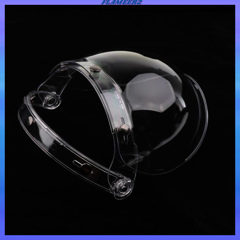 หมวกกันน็อค 3-Snap Bubble Wind Visor สําหรับรถจักรยานยนต์