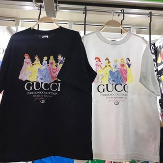 พร้อมส่ง!! เสื้อยืด Oversize คอกลมแขนสั้น ดีเทลลายเจ้าหญิง Princess