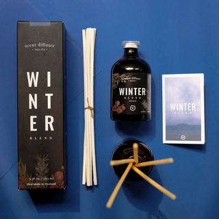 ก้านไม้หอมน้ำมันธรรมชาติ 100ml สร้างบรรยากาศ Winter สูตรป้องกันความเจ็บป่วย หายใจสะดวก