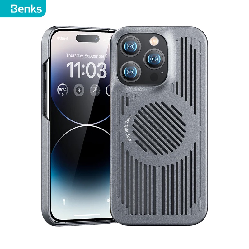 Benks Biliz เคสระบายความร้อน แบบบางพิเศษ ระบายอากาศ สําหรับ IPhone 12 13 14 Plus Pro Max
