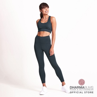 Dharma Bums Balance Legging 7/8 - Deep ocean กางเกงเลกกิ้งออกกำลังกาย ดาร์มา บัมส์