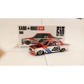 MiniGT No. KHMG006 Kaido House Datsun 510 Pro Street BRE510 V2 (Roll bar Red)