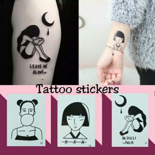 สติ๊กเกอร์รอยสักชั่วคราวรูปผู้หญิง ✳ลาย1-20✳  Tattoo stickers