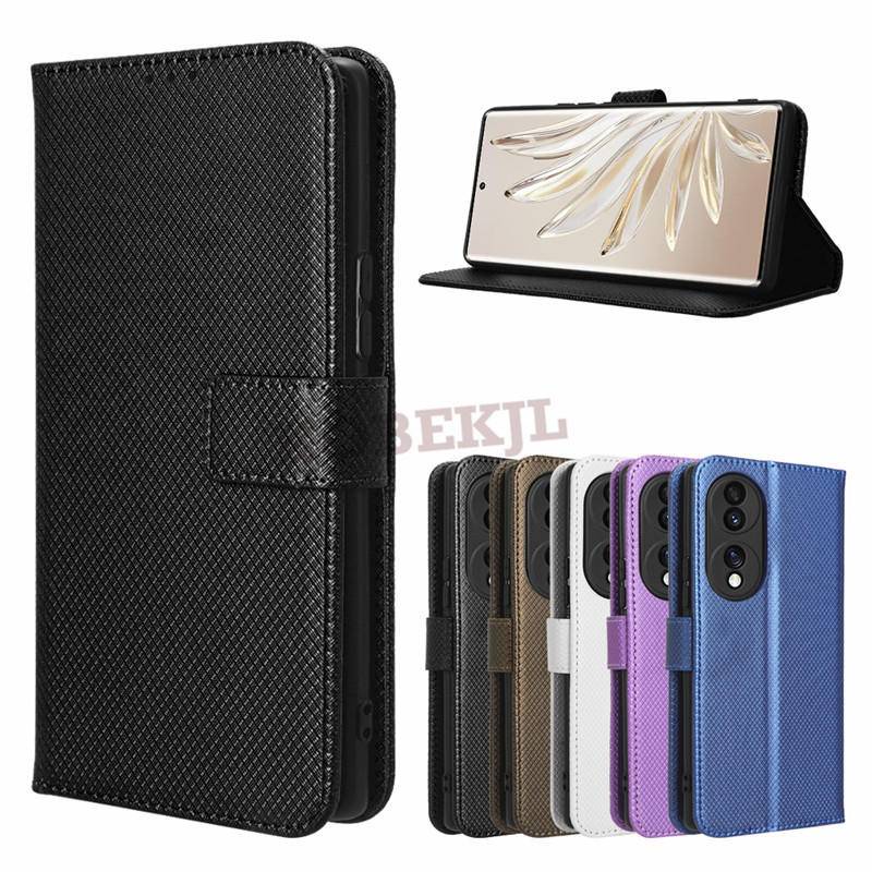 Honor 70 Case Flip Diamond PU Leather Wallet Card Slot Phone Cover Honor 70 X9 X7 X8 5G Honor70 Case