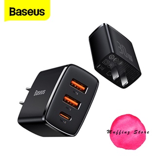 💜ถูกจริง/ส่งไว📦 Baseus หัวชาร์จ 30W QC 3.0 รองรับเทคโนโลยีชาร์จด่วน PD ไอโฟน 20W หัวชาร์จเร็ว ที่ชาร์จแบตมือถือ