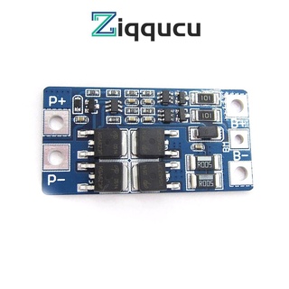 Ziqqucu บอร์ดป้องกันแบตเตอรี่ลิเธียม ลิเธียมไอออน 2S 10A 8.4V 7.4V 18650 BMS PCM พร้อมฟังก์ชั่นป้องกันการชาร์จเกิน และป้องกันไฟฟ้าลัดวงจร