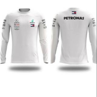 เสื้อยืดลำลอง แขนยาว ลาย FORMULA 1 F1 MERCEDES BENZ PERTRONAS TOMMY FORMULA 1 FORMULA F1 EPSON UBS