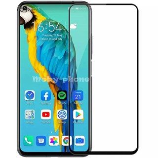 ฟิล์มกระจกนิรภัย Huawei Nova 5T เต็มจอ กาวเต็ม (สีดำ)