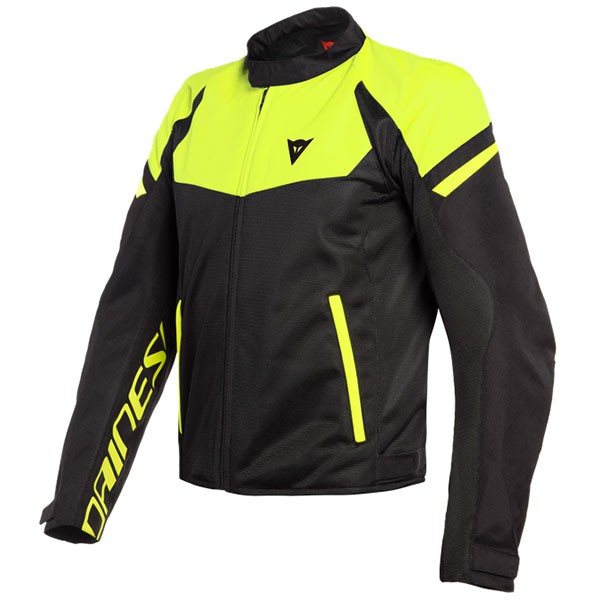 เสื้อการ์ด Dainese Bora Air Textile Jacket - Black / Fluo Yellow