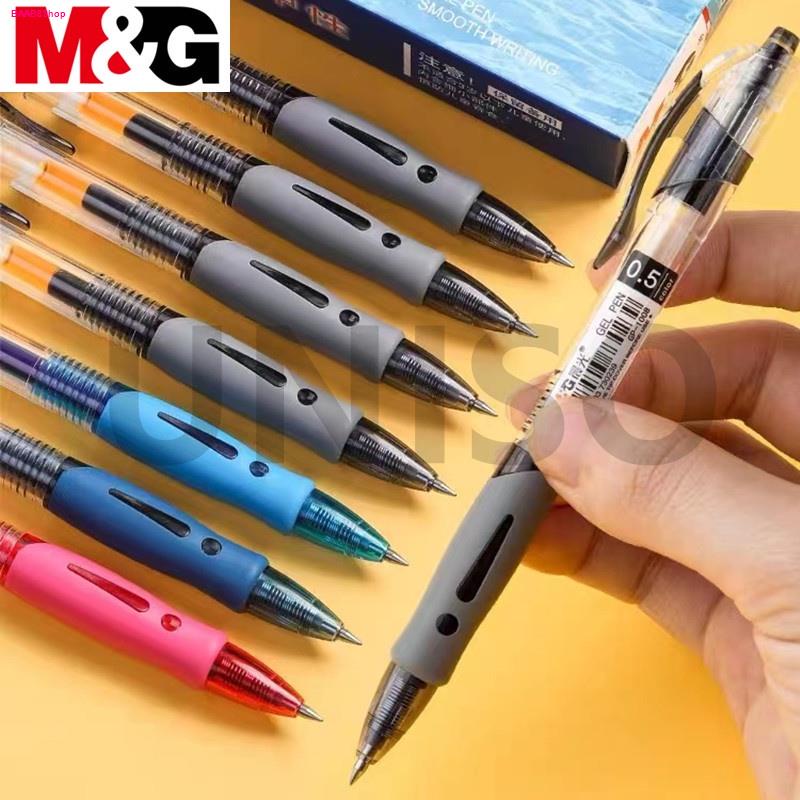 (ยกกล่อง) M&amp;G ปากกาเจล รุ่น GP1008 ขนาดเส้น0.5mm มี 3สี ให้เลือก มีไส้เปลี่ยน จับสบายมือ ผลิตภัณฑ์คุณภาพ  #เอ็มแอนด์จี