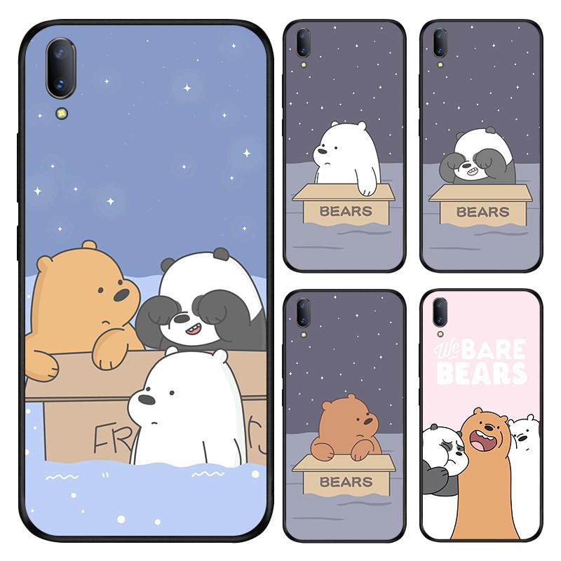 เคส VIVO Y02S Y20 Y20S Y20T Y12A Y12S Y20SG Y01 Y15A Y15S Y20I Y21S Y3S T1 T1x Y33T Y21T 5G 2021 Y12 Y17 Y15 Y11 Y19 โทรศัพท์มือถือ ลายหมี สำหรับ