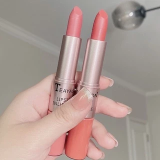 M075 2 In 1 ลิปสติกลิปกลอสเนื้อMatte ติดนานกันน้ำ 12สี