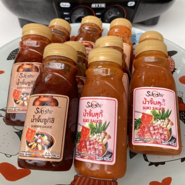 ลดพิเศษ!! 8 ขวด น้ำจิ้ม น้ำจิ้มปิ้งย่าง น้ำจิ้มหมูกระทะ น้ำจิ้มบาร์บีคิว น้ำจิ้มซูกิชิ Sukishi ขนาด 