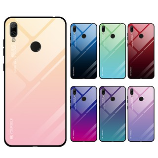 เคสโทรศัพท์กระจกนิรภัย สำหรับ Huawei Y7 Y9 2019 Y6 Prime Pro 2019