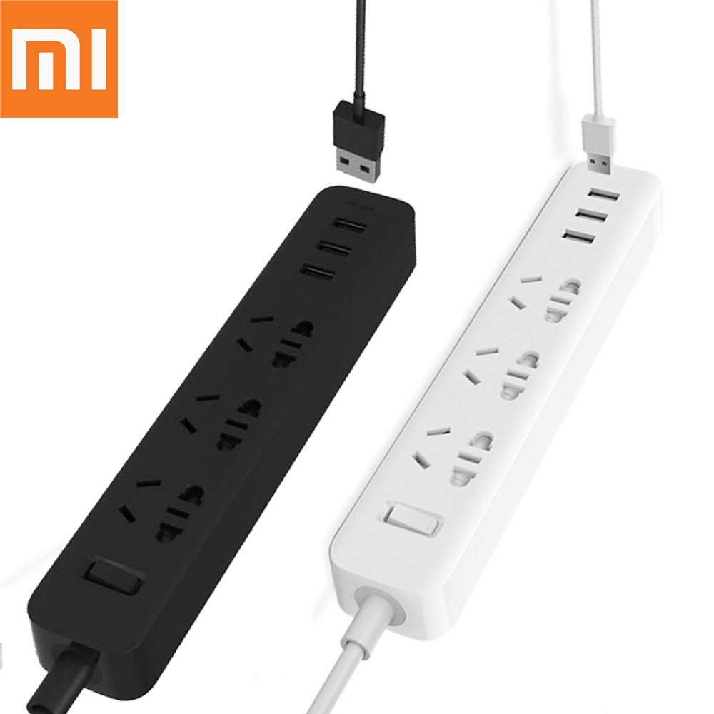 Xiaomi รางปลั๊กพ่วง USB 3 ช่อง 10A 250V 2500W 3 ช่อง และปลั๊ก 3 ช่อง ชาร์จเร็ว อเนกประสงค์