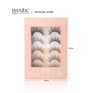 Imagic ขนตาปลอม 3D กันน้ํา ติดทนนาน 5 คู่