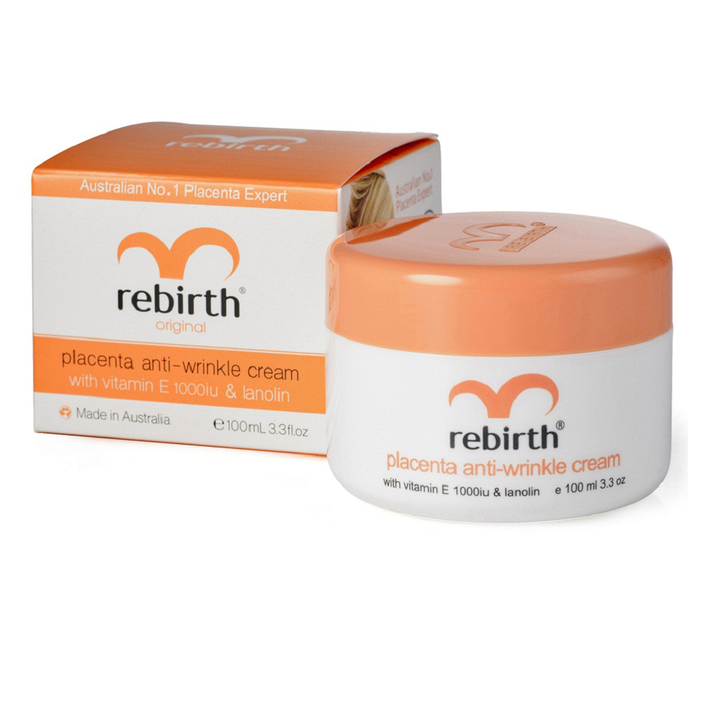 Rebirth Placenta Anti-Wrinkle Cream with Vitamin E and Lanolin (Original) 100