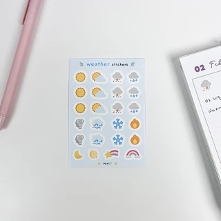 สติกเกอร์ Emoji Sticker 😀 ไอคอนน่ารัก สติ๊กเกอร์ แต่งแพลนเนอร์ ของแถม ของจีบลูกค้า mimisplan