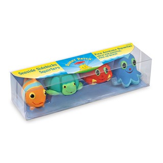 Melissa &amp; Doug - Seaside Sidekick Water toy ชุดตุ๊กตารูปสัตว์บีบน้ำ รุ่นสัตว์ทะเล เหมาะเป็นของเล่นในห้องน้ำ