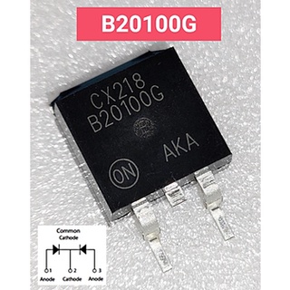 (1ตัว) B20100CT , MBRB20100CT , DIODE 20A 100V TO-263 (รหัสสินค้า M02721)