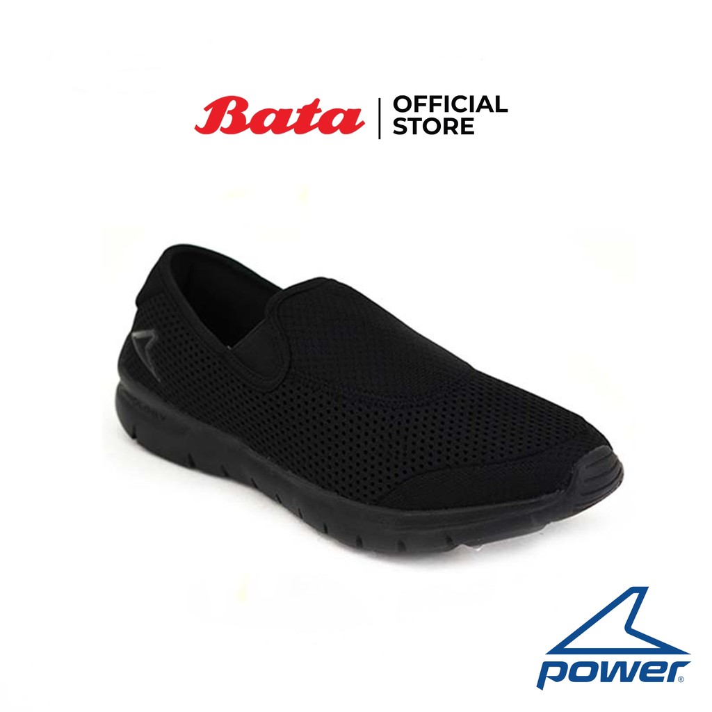 Bata POWER-MENS รองเท้ากีฬา สำหรับเดิน WALKING แบบสวม สีดำ รหัส 8186017