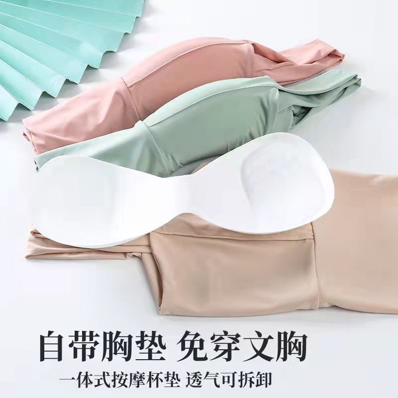 Gakki เสิ้อกล้าม เสื้อชั้นในสตรี สายเดี่ยว สไตล์เกาหลีทรงเกาะอกเซ็กซี่ 8811# - รูปที่ 7