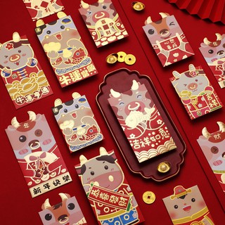 12ซองอั่งเปาตรุษจีน 2021 ซองแดง Chinese New Year Angpao Red packets