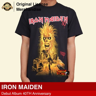 เสื้อยืดโอเวอร์ไซส์เสื้อยืด พิมพ์ลายวงเมทัล IRON MAIDEN ครบรอบ 40 ปี นําเข้า พรีเมี่ยม สําหรับผู้ชาย และผู้หญิงS-4XL