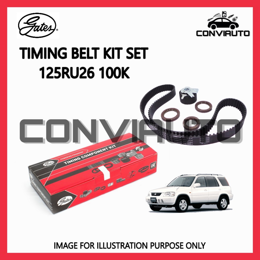 HONDA CRV 2.0 125RU26 TIMING BELT SET 100,000KM (HSN125RU26-SET) CONVIAUTO