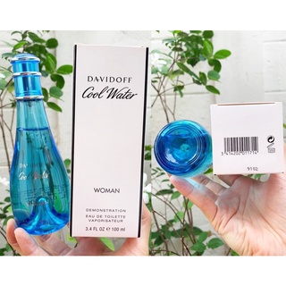 แท้💯%(กล่องเทสเตอร์) Davidoff Cool Water for Women Eau De Toilette 100ml