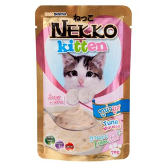 NEKKO - เน็กโกะอาหารแมวรสทูน่ามูส 70กรัม