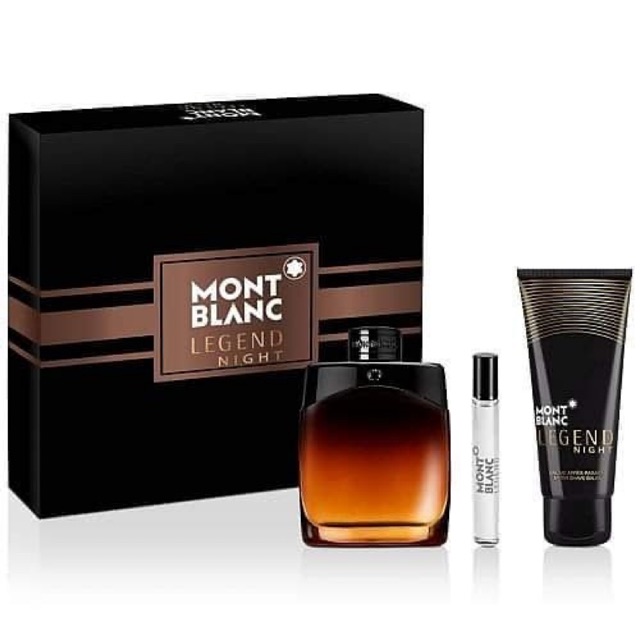 Mont Blanc legend night gift set 3x1