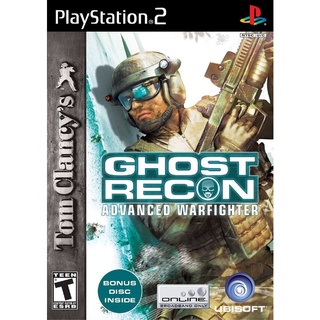 แผ่นเกมPS2 Tom Clancys Ghost Recon Advanced Warfighter ps2 แผ่นไรท์ เกมPS2 เกมเพทู ghost recon ps2