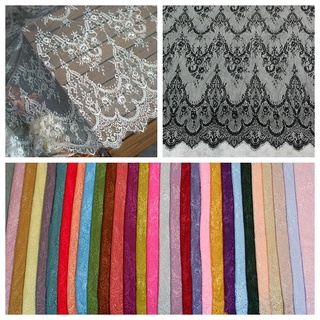 ผ้าลูกไม้ สีขาว 3 เมตร แฮนด์เมด คุณภาพสูง สําหรับตกแต่งขนตา …