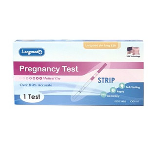 ที่ตรวจครรภ์ ไม่ระบุสินค้าหน้ากล่อง แม่นยำ 99% จุ่ม ลองเมด Longmed pregnancy test strip cassette midstream