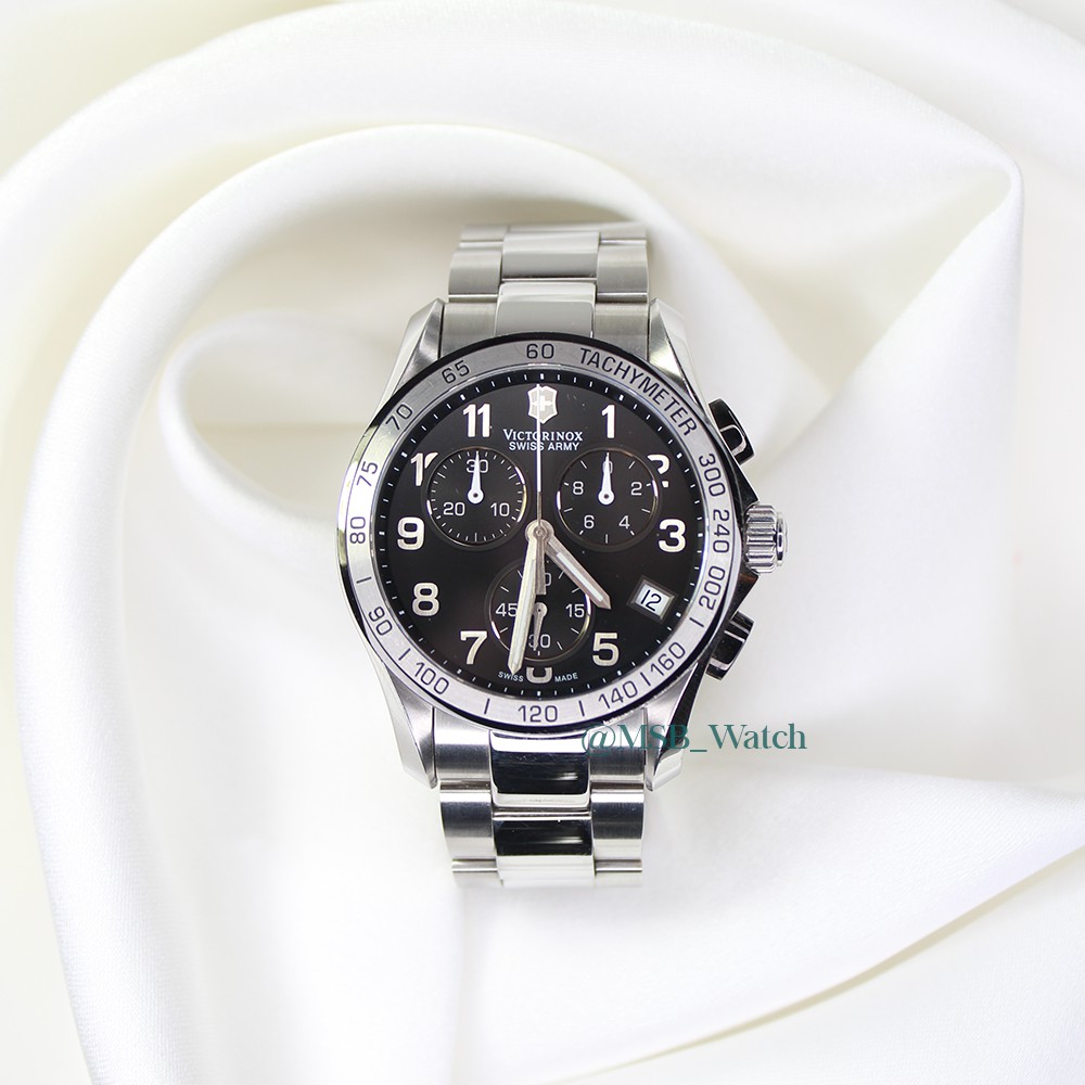 Victorinox Swiss Army Chrono Classic Chronograph Quartz Men's Watch นาฬิกา มือ2 ของแท้💯