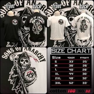 sons of anarchy เสื้อยืด cotton