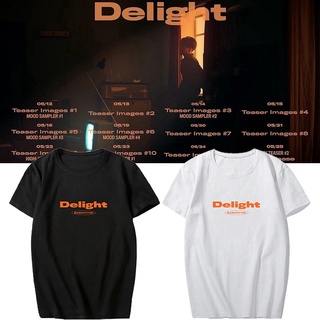 Kpop BAEKHYUN เสื้อยืด SOLO 2 Delight อัลบั้ม Unisex Tshirt EXO Cotton Tee  เสื้อยืดแฟชั่น